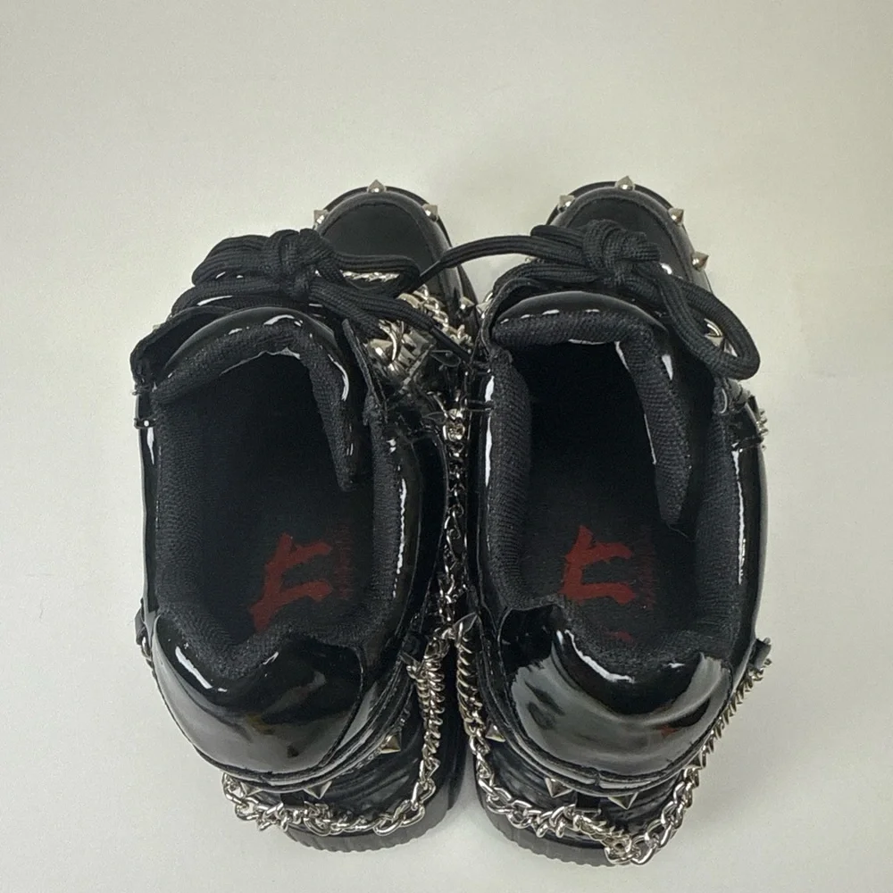 Anthony Wang Space Candy Chains Stud Platform SNEAKER Women Size 6 Punk Cosplay - Picture 9 of 10